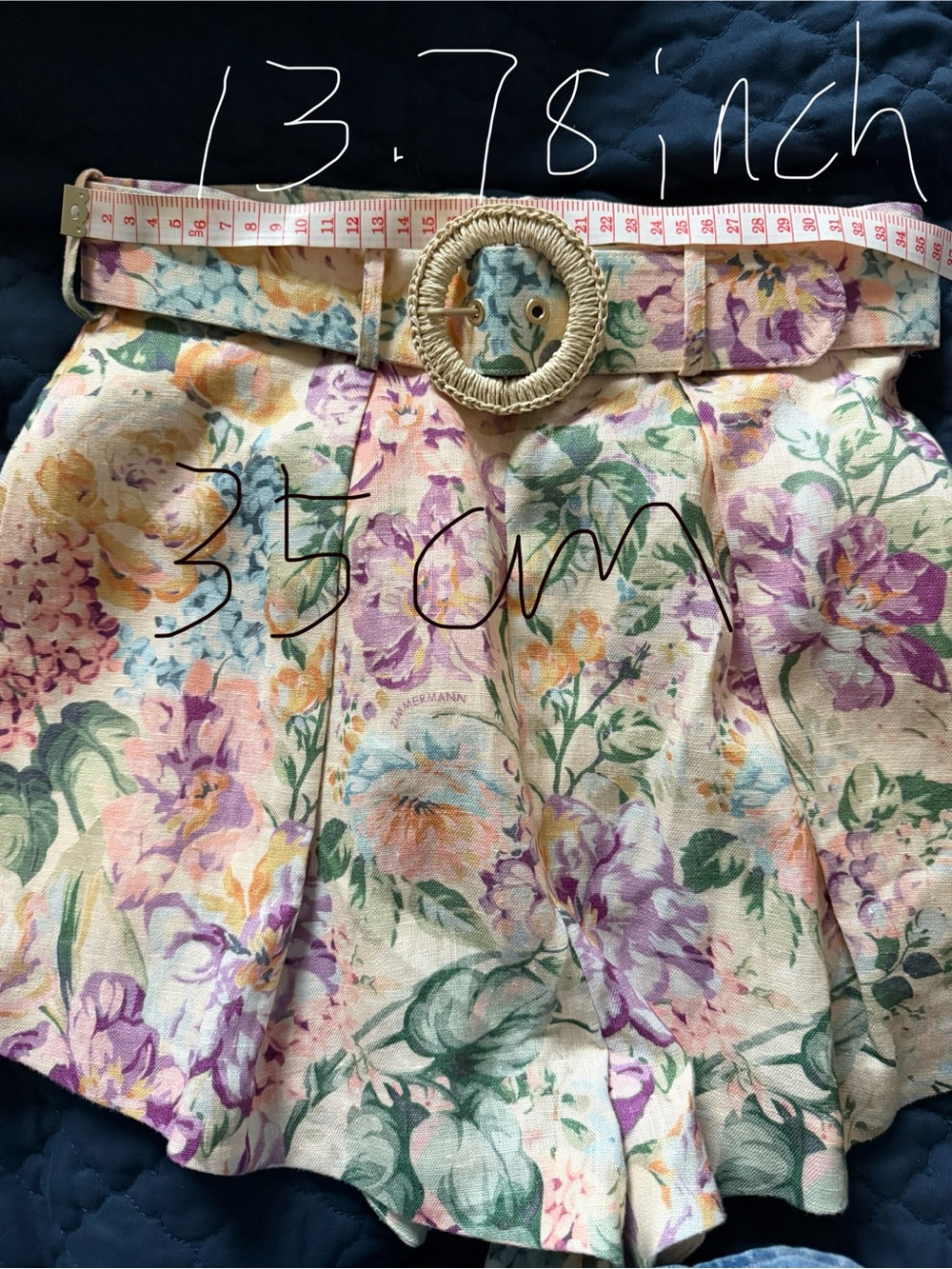 New Zimmermann Pastel Floral Shorts in Lavender - Picture 6 of 9